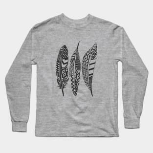 Boho Feathers Long Sleeve T-Shirt